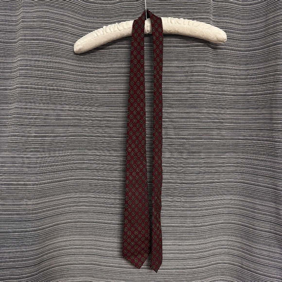 Ben Evans Vintage Red Wool Tie - Picture 1 of 5